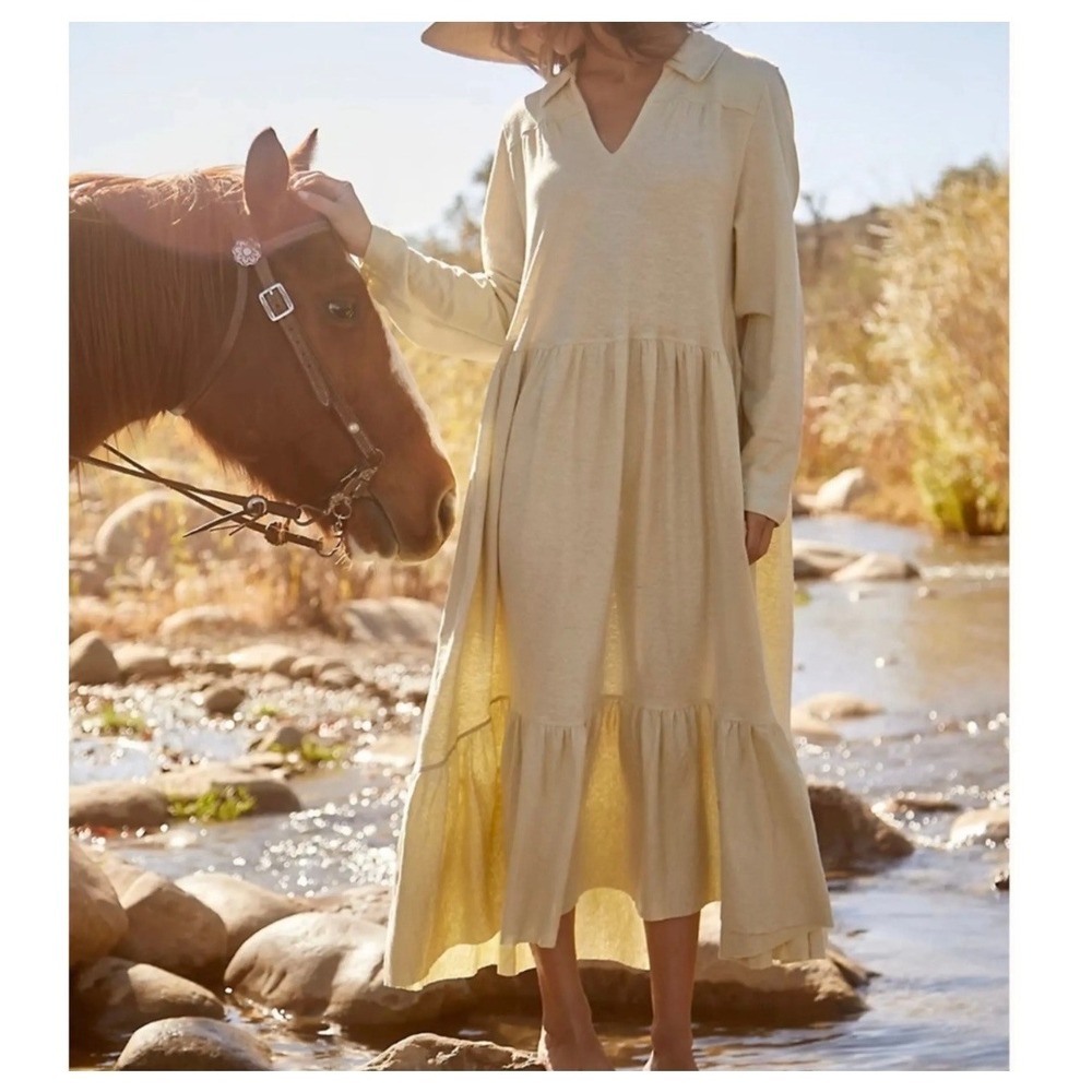 Free People Beach Moonlight Midi Dress in Fava Bean Green L